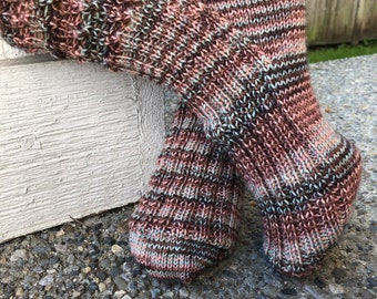 Deluxe hand-knitted socks, BFL. size 9-11