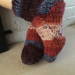Slipper Socks, hand knitted