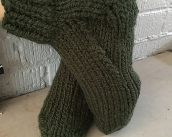 Slipper Socks, hand knitted