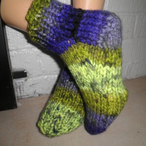 Slipper Socks, hand knitted