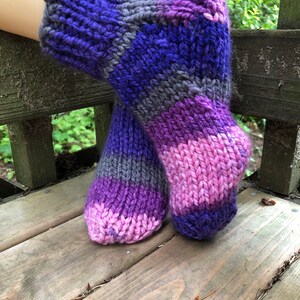 Slipper Socks, hand knitted