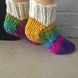 Slipper Socks, hand knitted image 2