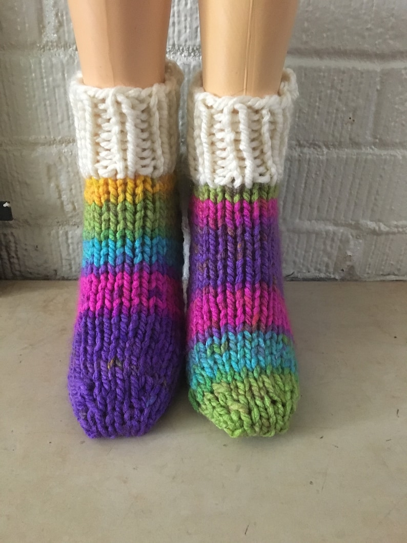 Slipper Socks, hand knitted image 5