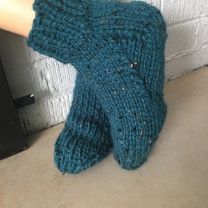 Slipper Socks, hand knitted