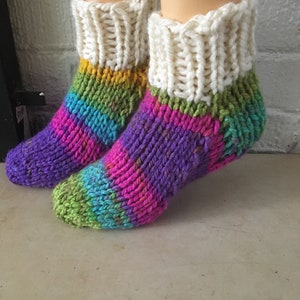 Slipper Socks, hand knitted image 4
