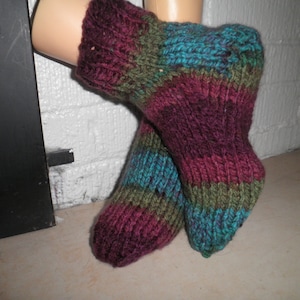 Slipper Socks, hand knitted