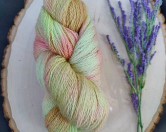 Sock weight yarn, Peruvian Highland wool, hand dyed, cold wash, Happy Easter/ 440 yards, Free shipping!