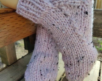 Slipper Socks, hand knitted