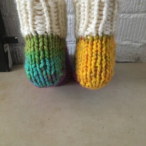 Slipper Socks, hand knitted image 3