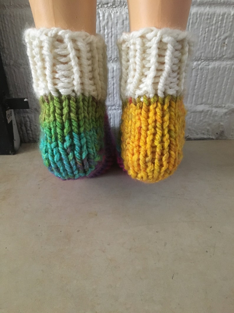 Slipper Socks, hand knitted image 3
