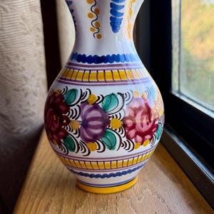 Vintage Modra Slowakische Majolika Blumenvase (16,5 ")