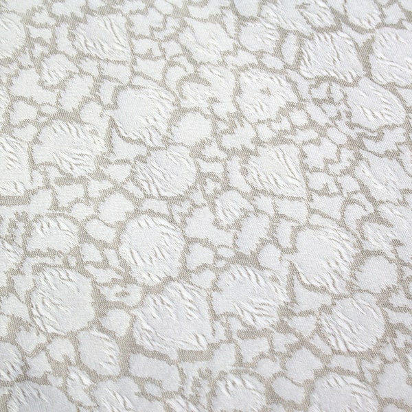 Beige Home dec fabric, 1950's fabric, Beige Damask, Quilting, Crafting