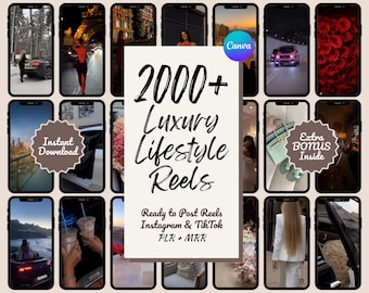 2000+ Viral Luxury Lifestyle Reels Videos Bundle, Faceless Reels, Men, Cars, Youtube Shorts, TikTok, Instagram, MRR Digital Products, PLR