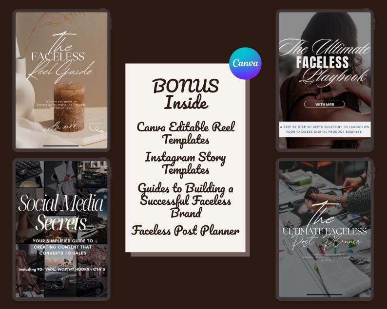 7000+ Faceless Reels Bundle, Aesthetic Reels, Faceless Aesthetic Videos, Photos, Digital Marketing, Viral Content, PLR MRR, Canva, Canva Pro image 8