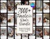 7000+ Faceless Reels Bundle, Aesthetic Reels, Faceless Aesthetic Videos, Photos, Digital Marketing, Viral Content, PLR MRR, Canva, Canva Pro