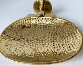 Jabonera de lujo dorada para pared – Jabonera moderna para baño – Bandeja de latón para jabón – Decoración elegante para el baño – Accesorio minimalista para el baño