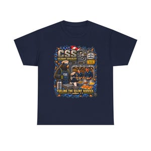 CSS Culinary Specialist Submarine T-Shirt, Black Bear Navy Inspired Gift, Silent Service