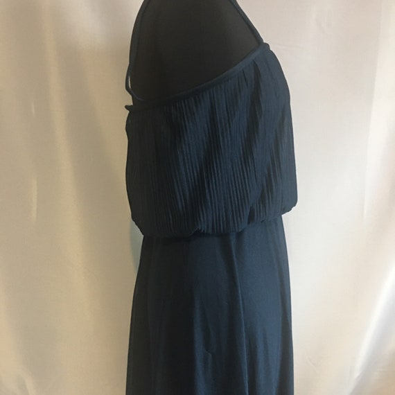 Vintage Navy Blue Ladies Negligee - image 5