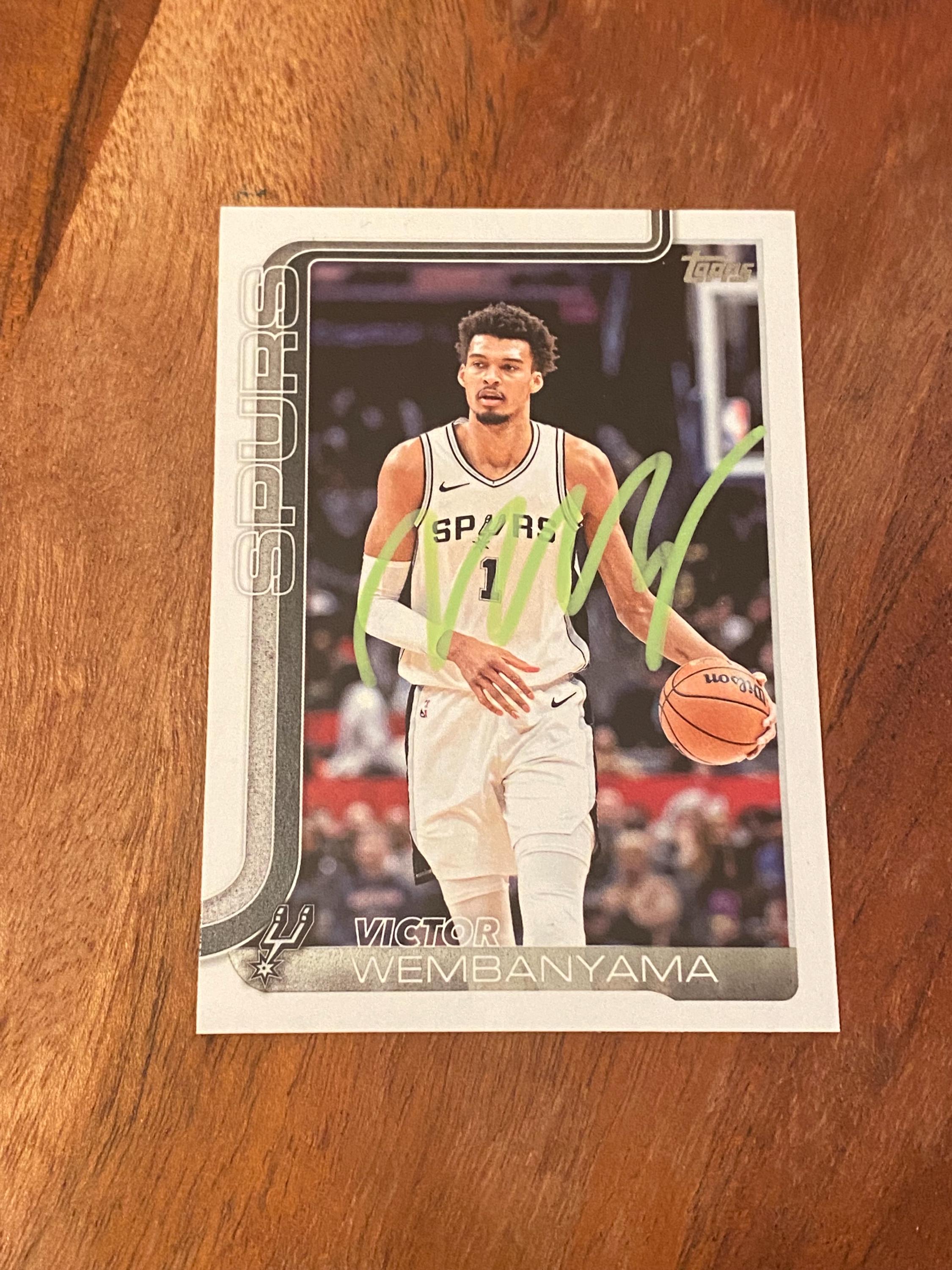Victor wembanyama autograph card - Etsy 日本