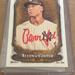 Aaron judge signed card - Etsy 日本