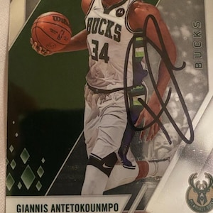 Giannis Antetokounmpo Card Signed - Etsy