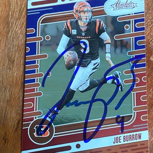 rare joe burrow cards Joe Burrow Auto Card