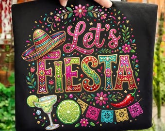 Cinco de Mayo ¡Vamos a la fiesta! PNG, Diseño de taco con diamantes de imitación, PNG para fiesta mexicana, Sublimación de camiseta de fiesta de moda, Descarga digital