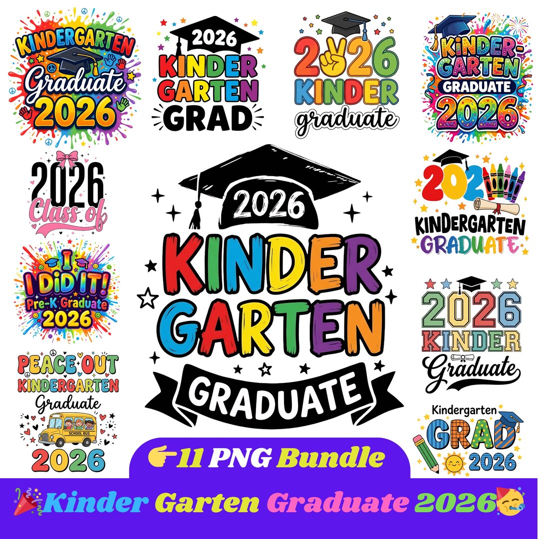 Kindergarten Graduate 2026 PNG, Kindergarten Graduation Png, Graduate ...