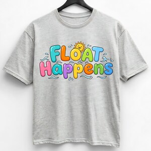 Float Happens Png: Paseos en barco y flotación con estilo preppy, verano de 2026, lago neón, río flotante PNG, vacaciones PNG, diseños de vida en barco, descarga digital