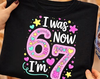 7th Birthday Girl PNG, Funny 6 to 7 Meme Shirt Design, Seventh Birthday Party Graphic, Cute Kids Birthday Outfit, Digital Download