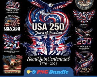 USA 250 Years Png Bundle, Patriotic Eagle Png, America 250, Statue of Liberty Patriotic bundle, USA Png, 4th of July Png, 250th Anniversary