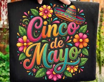 Cinco De Mayo PNG 2026, Cinco de Drinko Sombrero Design, Mexican Fiesta Party Graphic, Margarita Tacos Shirt Sublimation, Trendy 5 De Mayo