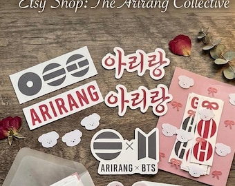 Custom BTS Arirang World Tour Temporary Tattoos | 20 Pack Kpop Concert Body Art