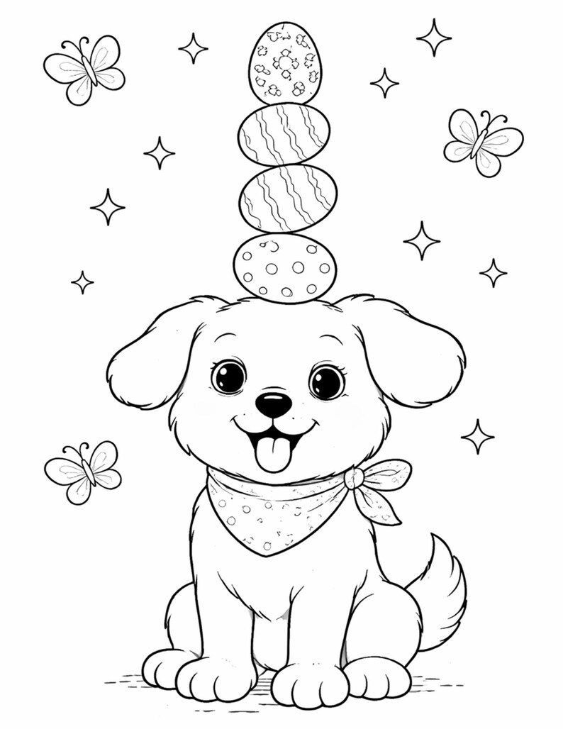 Easter Bunny Coloring Pages: 16 Pages for Kids (digital Download) - Etsy
