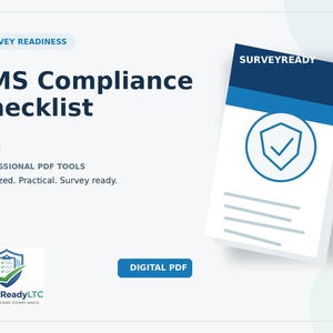 Skilled Nursing Facility Compliance Checklist & Calendar (Digital Download)