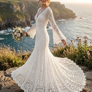 etsy mermaid wedding dress Mermaid Bridal Dress