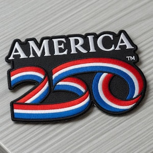 Parche del 250 aniversario de EE. UU. (1776-2026), parches bordados con la bandera estadounidense, parche personalizado para planchar o coser en chaquetas, sombreros, mochilas, ropa o como regalo.