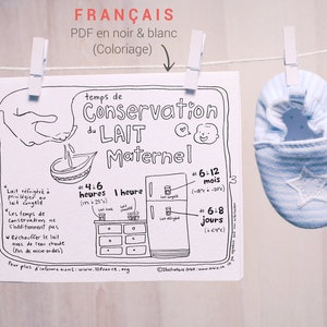 FRENCH  Breastmilk storage  Reminder poster PRINTABLE image 8