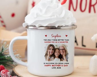 The Only Thing Better Than Having You As A Daughter Mug, Personalized Photo Mother's Day Gift From Mom