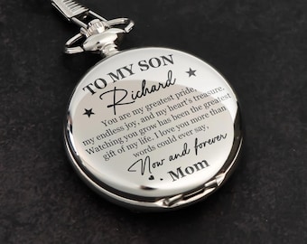 Watching You Grow Has Been The Greatest Gift Of My Life - Personalized Pocket Watch