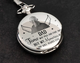 My Memories Of You Will Always Stay - Personalized Photo Pocket Watch