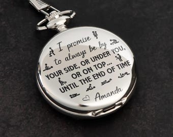 I Promise To Always Be By Your Side - Personalized Pocket Watch
