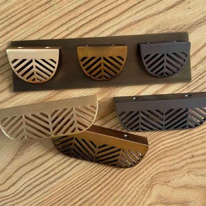 Zinc Alloy Leaf Cabinet Handle: Nordic Minimalist Drawer Pull Hardware