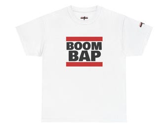 Boom Bap T-Shirt | Old School Hip Hop Tee Inspired by Golden Era Culture | Classic Boom Bap Streetwear for Producers, DJs & Vinyl Lovers