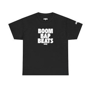 Boom Bap Beats Only Shirt Old School Hip Hop Tee Vinyl Sample Producer Apparel 90s Rap Boom Bap Culture DJ Beatmaker Gift