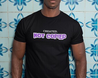 Created Not Copied Shirt Hip Hop Producer Tee DJ Streetwear Boom Bap Beatmaker Apparel underground Rap