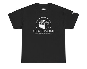 Cratework Graphic Analog Frequency Shirt, Streetwear Urban DJ Shirt, DJ Turntable Record Tee