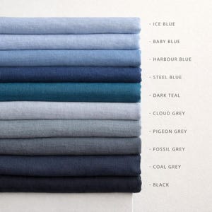 4-Piece Linen Sheet Set – 100% French Flax Linen Bedding (Fitted Sheet, Flat Sheet 2 Pillowcases) Queen King Full Twin & Custom Sizes