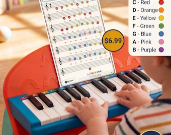 The "I Want More Songs!" Collection — 30 New Color-Coded Piano Sheets for Kids PDF