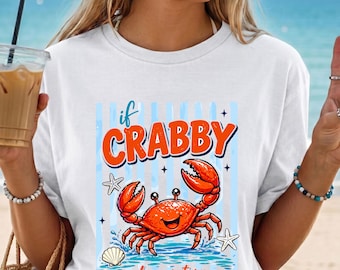 If Crabby Please Return To The Beach Shirt Funny Crab Summer Tee